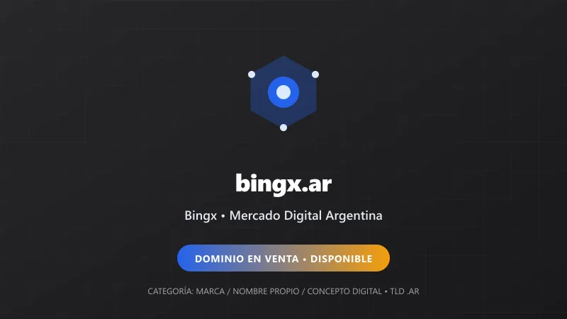Identidad gráfica y activo digital para Bingx en Argentina